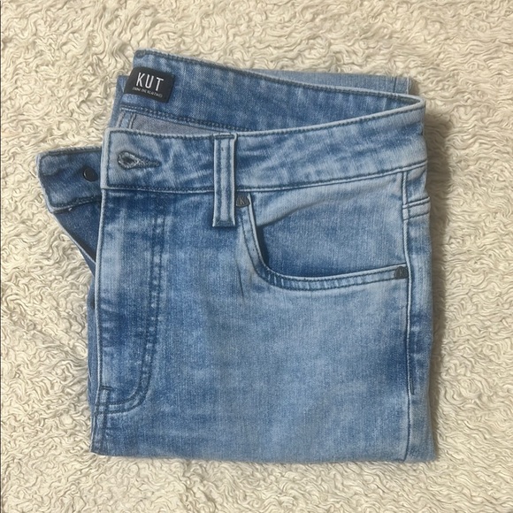 KUT from the Kloth Connie Light Wash Denim Jeans Women’s 6 - Picture 2 of 7
